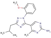 5-[3-isobutyl-1-(2-methoxyphenyl)-1H-1,2,4-triazol-5-yl]-4-methylpyrimidin-2-amine