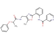 N-[2-(5-methyl-4-{[(2-phenoxypropanoyl)amino]methyl}-1,3-oxazol-2-yl)phenyl]nicotinamide