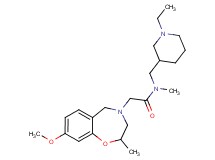 N-[(1-ethyl-3-piperidinyl)methyl]-2-(8-methoxy-2-methyl-2,3-dihydro-1,4-benzoxazepin-4(5H)-yl)-N-methylacetamide