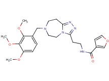 N-{2-[7-(2,3,4-trimethoxybenzyl)-6,7,8,9-tetrahydro-5H-[1,2,4]triazolo[4,3-d][1,4]diazepin-3-yl]ethyl}-3-furamide