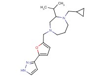 1-(cyclopropylmethyl)-2-isopropyl-4-{[5-(1H-pyrazol-3-yl)-2-furyl]methyl}-1,4-diazepane
