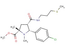 methyl (2S*,4S*,5R*)-5-(4-chlorophenyl)-1,2-dimethyl-4-({[3-(methylthio)propyl]amino}carbonyl)-2-pyrrolidinecarboxylate