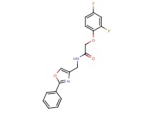 2-(2,4-difluorophenoxy)-N-[(2-phenyl-1,3-oxazol-4-yl)methyl]acetamide