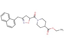 ethyl 1-{[3-(1-naphthylmethyl)-4,5-dihydro-5-isoxazolyl]carbonyl}-4-piperidinecarboxylate