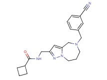 N-{[5-(3-cyanobenzyl)-5,6,7,8-tetrahydro-4H-pyrazolo[1,5-a][1,4]diazepin-2-yl]methyl}cyclobutanecarboxamide