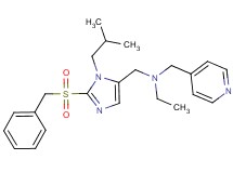 N-{[2-(benzylsulfonyl)-1-isobutyl-1H-imidazol-5-yl]methyl}-N-(4-pyridinylmethyl)ethanamine