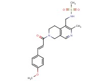 N-({7-[(2E)-3-(4-methoxyphenyl)-2-propenoyl]-3-methyl-5,6,7,8-tetrahydro-2,7-naphthyridin-4-yl}methyl)methanesulfonamide