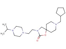 8-(cyclopentylmethyl)-3-[2-(4-isopropylpiperazin-1-yl)ethyl]-1-oxa-3,8-diazaspiro[4.5]decan-2-one