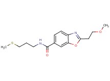 2-(2-methoxyethyl)-N-[3-(methylthio)propyl]-1,3-benzoxazole-6-carboxamide