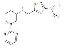 N-[(4-isopropyl-1,3-thiazol-2-yl)methyl]-1-(2-pyrimidinyl)-3-piperidinamine