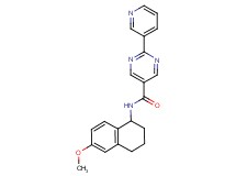 N-(6-methoxy-1,2,3,4-tetrahydro-1-naphthalenyl)-2-(3-pyridinyl)-5-pyrimidinecarboxamide