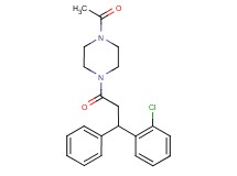 1-acetyl-4-[3-(2-chlorophenyl)-3-phenylpropanoyl]piperazine