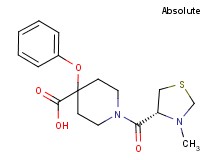 1-{[(4R)-3-methyl-1,3-thiazolidin-4-yl]carbonyl}-4-phenoxypiperidine-4-carboxylic acid