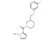 3-[(3-fluorophenoxy)methyl]-1-[(1-methyl-1H-pyrrol-2-yl)carbonyl]piperidine