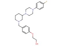 2-[4-({3-[4-(4-fluorophenyl)-1-piperazinyl]-1-piperidinyl}methyl)phenoxy]ethanol