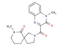 1-methyl-3-[(7-methyl-6-oxo-2,7-diazaspiro[4.5]dec-2-yl)carbonyl]quinoxalin-2(1H)-one