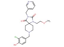 8-(3-chloro-4-hydroxybenzyl)-1-(2-methoxyethyl)-3-(3-pyridinylmethyl)-1,3,8-triazaspiro[4.5]decane-2,4-dione