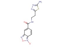 N-[2-(5-amino-1,3,4-thiadiazol-2-yl)ethyl]-2,1,3-benzoxadiazole-5-carboxamide 1-oxide