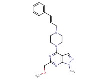 6-(methoxymethyl)-1-methyl-4-{4-[(2E)-3-phenyl-2-propen-1-yl]-1-piperazinyl}-1H-pyrazolo[3,4-d]pyrimidine