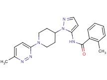 2-methyl-N-{1-[1-(6-methylpyridazin-3-yl)piperidin-4-yl]-1H-pyrazol-5-yl}benzamide