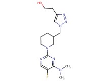2-[1-({1-[4-(dimethylamino)-5-fluoro-2-pyrimidinyl]-3-piperidinyl}methyl)-1H-1,2,3-triazol-4-yl]ethanol trifluoroacetate (salt)