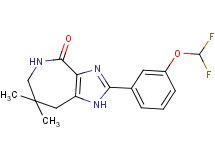 2-[3-(difluoromethoxy)phenyl]-7,7-dimethyl-5,6,7,8-tetrahydroimidazo[4,5-c]azepin-4(1H)-one