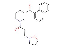 {1-[3-(2-isoxazolidinyl)propanoyl]-3-piperidinyl}(1-naphthyl)methanone