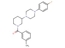 1-(4-fluorophenyl)-4-[1-(3-methylbenzoyl)-3-piperidinyl]piperazine
