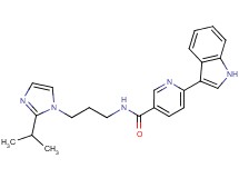 6-(1H-indol-3-yl)-N-[3-(2-isopropyl-1H-imidazol-1-yl)propyl]nicotinamide