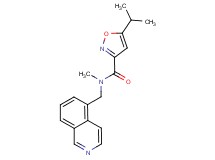 5-isopropyl-N-(5-isoquinolinylmethyl)-N-methyl-3-isoxazolecarboxamide
