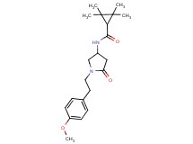 N-{1-[2-(4-methoxyphenyl)ethyl]-5-oxopyrrolidin-3-yl}-2,2,3,3-tetramethylcyclopropanecarboxamide