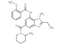 N-{2-ethyl-1-methyl-5-[(2-methyl-1-piperidinyl)carbonyl]-1H-benzimidazol-7-yl}-2-methoxybenzamide