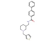 N-{[1-(3-thienylmethyl)-3-piperidinyl]methyl}-4-biphenylcarboxamide