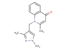 1-[(1,3-dimethyl-1H-pyrazol-4-yl)methyl]-2-methylquinolin-4(1H)-one
