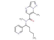 N,7-dimethyl-N-(1-pyridin-3-ylpentyl)pyrazolo[1,5-a]pyrimidine-6-carboxamide