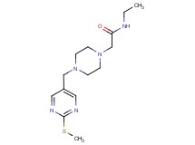 N-ethyl-2-(4-{[2-(methylthio)-5-pyrimidinyl]methyl}-1-piperazinyl)acetamide