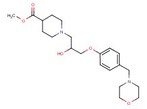 methyl 1-{2-hydroxy-3-[4-(4-morpholinylmethyl)phenoxy]propyl}-4-piperidinecarboxylate