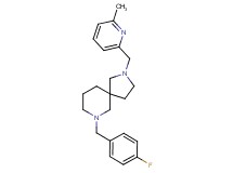 7-(4-fluorobenzyl)-2-[(6-methyl-2-pyridinyl)methyl]-2,7-diazaspiro[4.5]decane