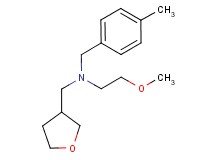(2-methoxyethyl)(4-methylbenzyl)(tetrahydrofuran-3-ylmethyl)amine