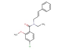 4-chloro-N-ethyl-2-methoxy-N-[(2E)-3-phenylprop-2-en-1-yl]benzamide