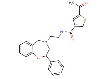 5-acetyl-N-[2-(2-phenyl-2,3-dihydro-1,4-benzoxazepin-4(5H)-yl)ethyl]-3-thiophenecarboxamide