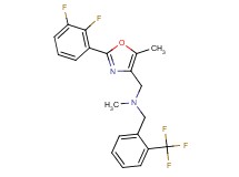 1-[2-(2,3-difluorophenyl)-5-methyl-1,3-oxazol-4-yl]-N-methyl-N-[2-(trifluoromethyl)benzyl]methanamine