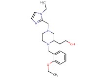 2-{1-(2-ethoxybenzyl)-4-[(1-ethyl-1H-imidazol-2-yl)methyl]-2-piperazinyl}ethanol