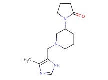 1-{1-[(4-methyl-1H-imidazol-5-yl)methyl]piperidin-3-yl}pyrrolidin-2-one