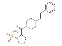 1-[1-(methylsulfonyl)prolyl]-4-(2-phenylethyl)piperidine