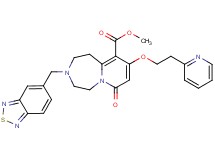 methyl 3-(2,1,3-benzothiadiazol-5-ylmethyl)-7-oxo-9-[2-(2-pyridinyl)ethoxy]-1,2,3,4,5,7-hexahydropyrido[1,2-d][1,4]diazepine-10-carboxylate