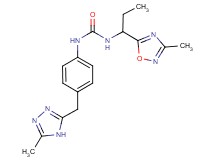 N-[1-(3-methyl-1,2,4-oxadiazol-5-yl)propyl]-N'-{4-[(5-methyl-4H-1,2,4-triazol-3-yl)methyl]phenyl}urea