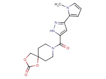 8-{[3-(1-methyl-1H-pyrrol-2-yl)-1H-pyrazol-5-yl]carbonyl}-1,3-dioxa-8-azaspiro[4.5]decan-2-one
