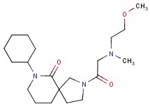 7-cyclohexyl-2-[N-(2-methoxyethyl)-N-methylglycyl]-2,7-diazaspiro[4.5]decan-6-one