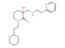 1-(2-cyclohexylethyl)-3-hydroxy-3-{[(2-pyridin-2-ylethyl)amino]methyl}piperidin-2-one